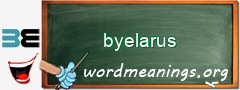 WordMeaning blackboard for byelarus